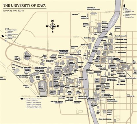 University of Iowa Map - Iowa City Iowa • mappery