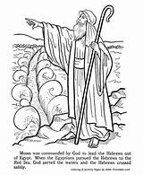 Moses Parts The Red Sea  Old Testament Coloring Pages Bible Printables sketch template