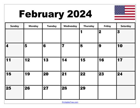 Year 2024 Calendar February Pdf - March 2024 Calendar