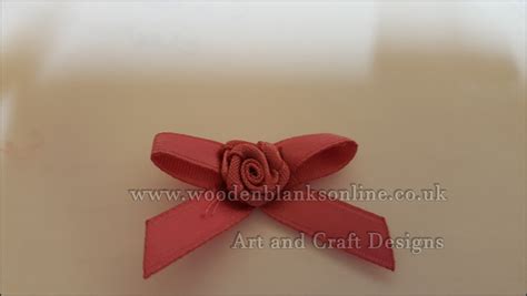 Dusty Rose Single Rose Bow - Wooden Blanks OnlineWooden Blanks Online