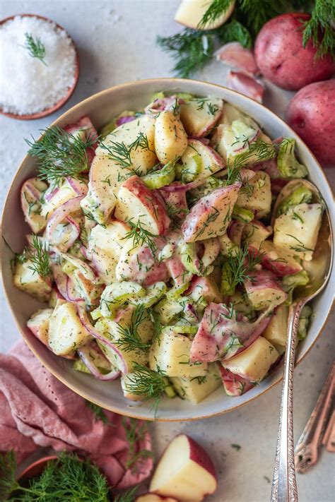 Best Vegan Potato Salad Recipe - easy vegan recipe - Two Spoons