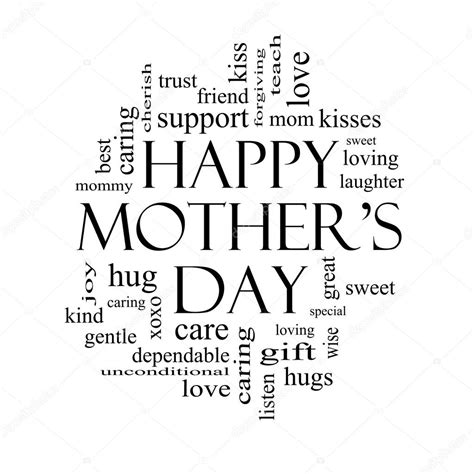 Images: happy mothers day black | Happy Mother's Day Word Cloud Concept ...