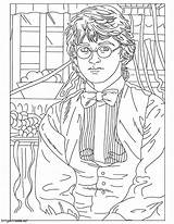 Amazing Harry Potter coloring Page sketch template