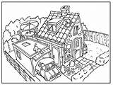 Attic Kleurplaat Dachboden Coloring Zolder Grenier Coloriage House  sketch template