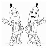 Bananas in Pyjamas Coloring Pages sketch template