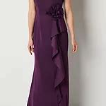 Jessica Howard 3/4 Sleeve Evening Gown