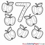 Number 7 Coloring Sheets sketch template