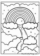Coloring Pages Of The Rainbow sketch template