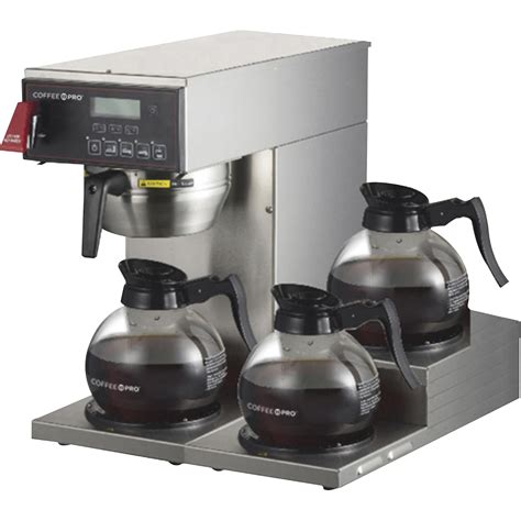 Coffee Pro, CFPCP3AI, 3-burner Commercial Brewer Coffee, 1 - Walmart.com