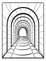 Play Tunnel coloring Book Pages For Children And adults With Vector  sketch template