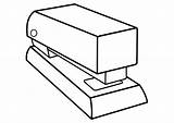 Stapler Coloring Pages sketch template