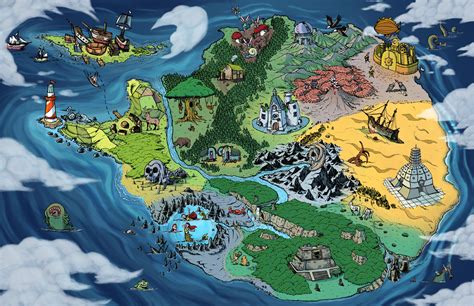 A Commissioned Map I did of Adventure Island: A Point and Click ...