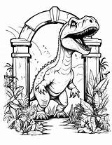 Unleash Your Inner Paleontologist With Dinosaur Coloring Pages sketch template
