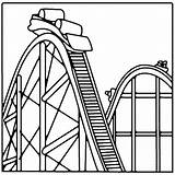 Amazing Roller Coaster Coloring Page  Free Printable Pages sketch template