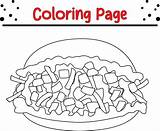 Coloring Page kebab For Kids 36529330 Vector Art At Vecteezy sketch template