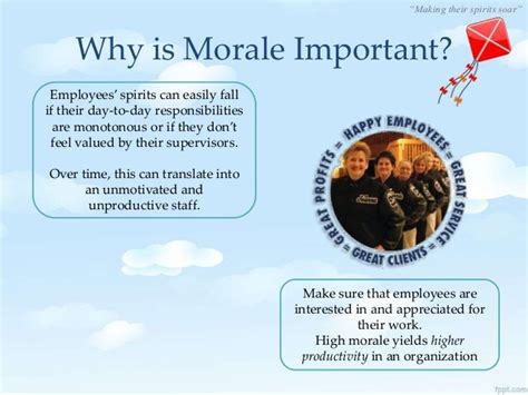 Staff morale and motivation