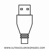 Usb Cable Coloring Pages For Kids  Free To sketch template