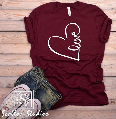 Valentine Shirts, Valentine Gifts For Girlfriend, Heart Shirt, Love ...