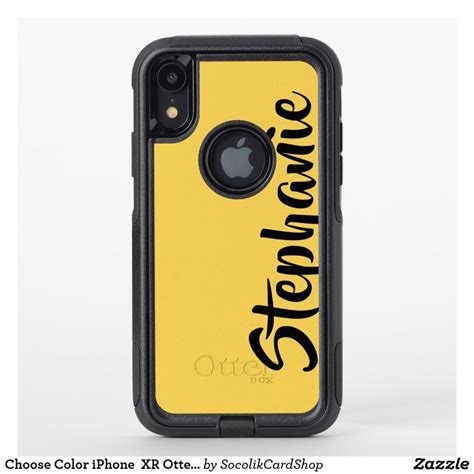 Choose Color or Yellow, Jumbo Name, Minimalist Otterbox iPhone Case | Zazzle | Iphone, Otterbox ...