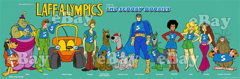 EXTRA LARGE! LAFF A LYMPICS Panoramic Photo Print #2 HANNA BARBERA Scooby Doo | #1819815639