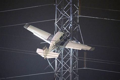 A small plane has crashed into power lines causing widespread outages in Montgomery County, Maryland