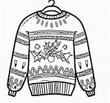 Christmas Sweater For Kids coloring Page  Download Print Or Color sketch template