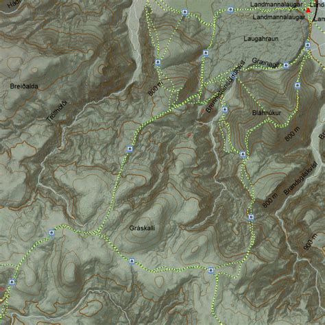 Ískort 2024 - 1:50.000 - Landmannalaugar Map by Iskort.is | Avenza Maps