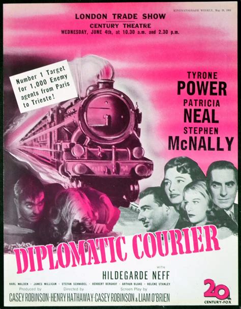 DIPLOMATIC COURIER | Rare Film Posters