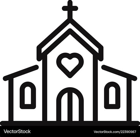 Church icon Royalty Free Vector Image - VectorStock