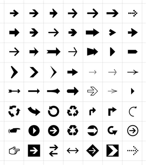 56 Free Arrow Symbols & Icons Vectors graphic art designs in editable ...