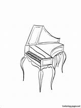 Piano Keyboard Coloring Page At GetDrawings  Free Download sketch template