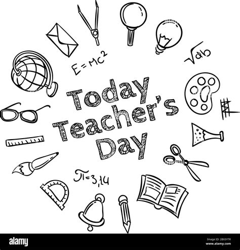 Happy teachers day Black and White Stock Photos & Images - Alamy