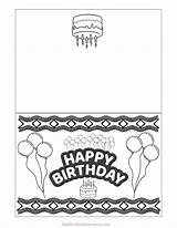 Foldable Printable Birthday Cards To Color  Add A Little Adventure sketch template