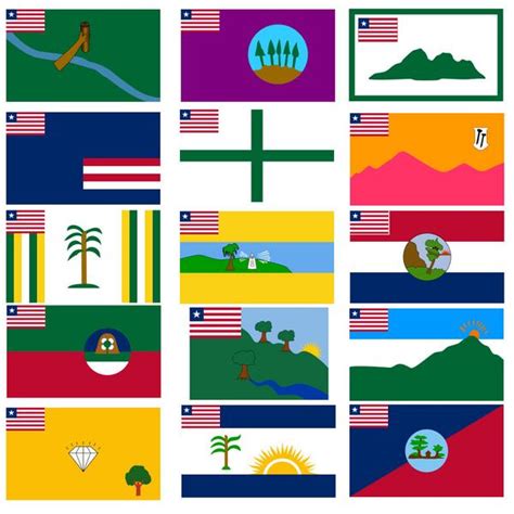 Liberian County Flags Quiz - By Darzlat