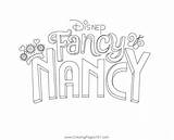Fancy Nancy Poster Clancy Coloring Page Cartoon  sketch template