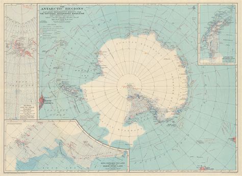 1932 National Geographic Map of Antarctica — Beyond the Mountains of ...