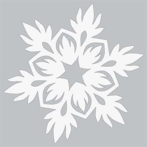 Printable Paper Snowflake Template