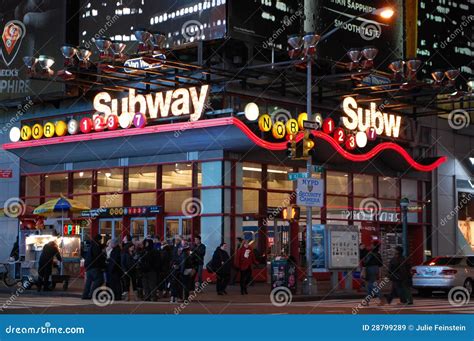 Times Square Subway Station Editorial Stock Image - Image of stop ...