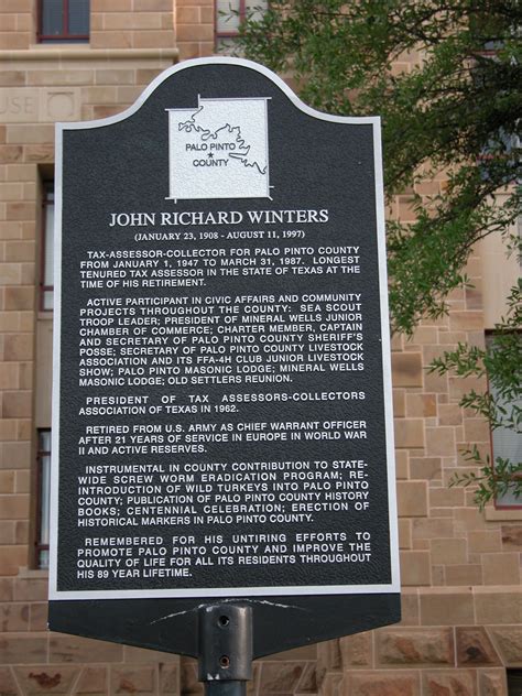 [Historical Marker: John Richard Winters (January 23, 1908 - August 11 ...