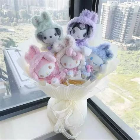 SANRIO HELLO KITTY Bouquet Kuromi My Melody Cinnamoroll Cadeau D'anniversaire Easter Y2K EUR 76 ...