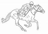 Horse And Jockey Coloring Pages sketch template