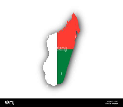 Map and flag of Madagascar Stock Photo - Alamy