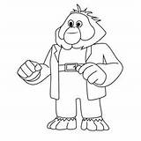 Professor Dunbit Kingdom Force Coloring Page For Kids  Free sketch template