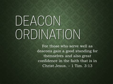 Deacon Ordination | Lane Prairie Baptist Church