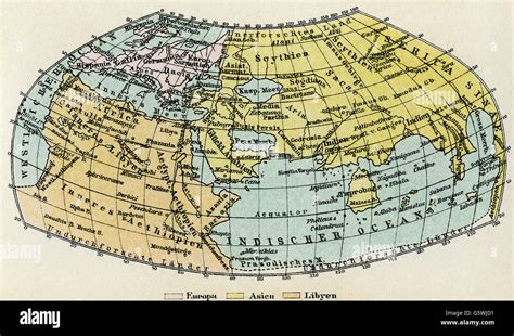 World map by claudius ptolemy hi-res stock photography and images - Alamy