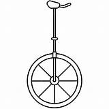 Premium Vector  Coloring Pages With A unicycle And White Background sketch template