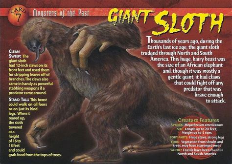 Giant Sloth | Giant sloth, Wild creatures, Wooly mammoth