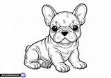 Coloring Pages With dogs French Bulldog  Free Printable coloring sketch template
