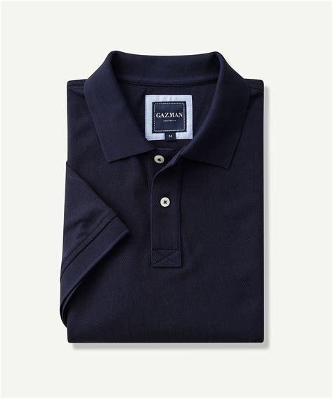 Classic Pique Polo - Navy - Polos - GAZMAN