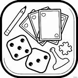Board Game Coloring Sheet Pages sketch template